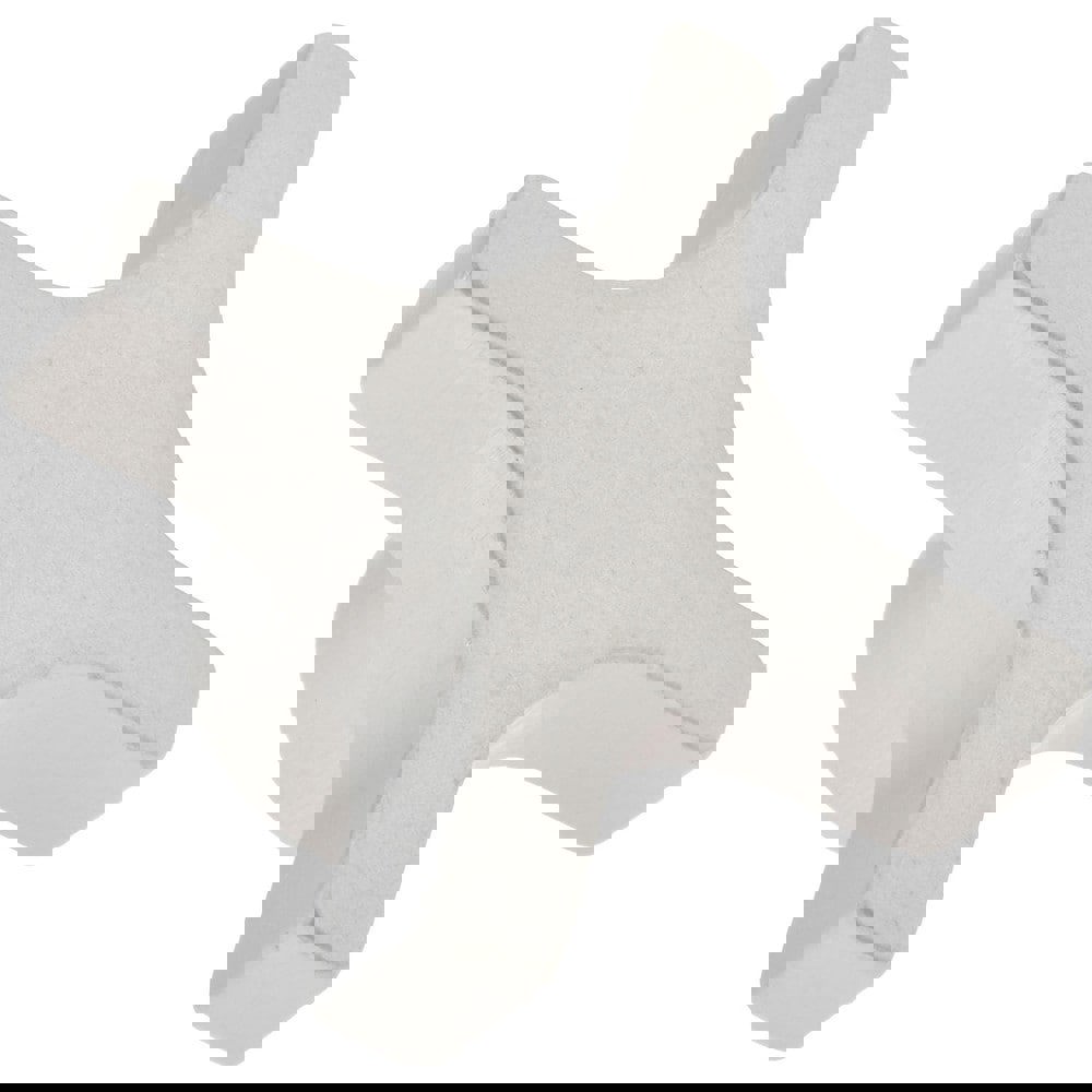 Lobed Knob: 50.8 mm Head Dia, 4 Points, Aluminum